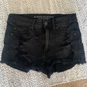 Black American Eagle Festival Hi-Rise shorts